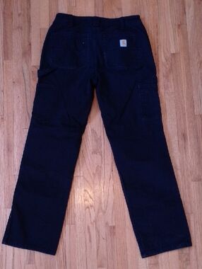 Carhartt Loose Fit Rugged Flex Canvus Double Front Work Pants Utility Cotton